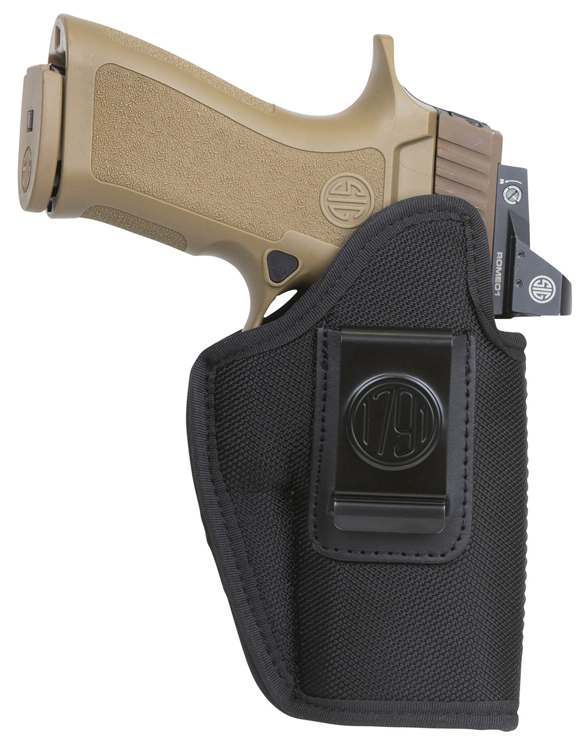 1791 Gunleather PNIWB5BLKL Premium Nylon IWB Holster Size 05 Black Left