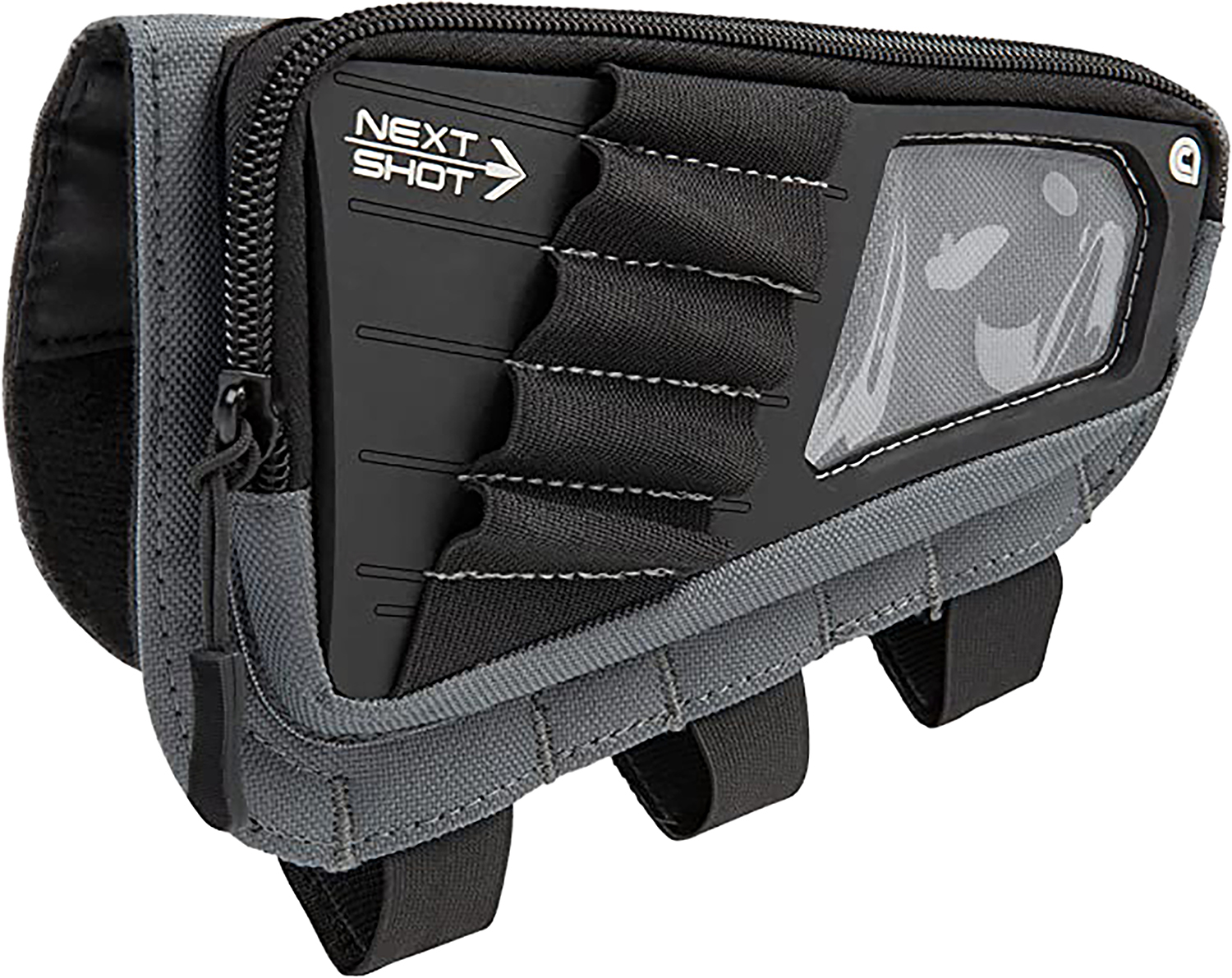 Allen 8528 Next Shot Cody Buttstock Pouch Gray 5rd 223-300 Win Magnum - Allen Company - GRAY