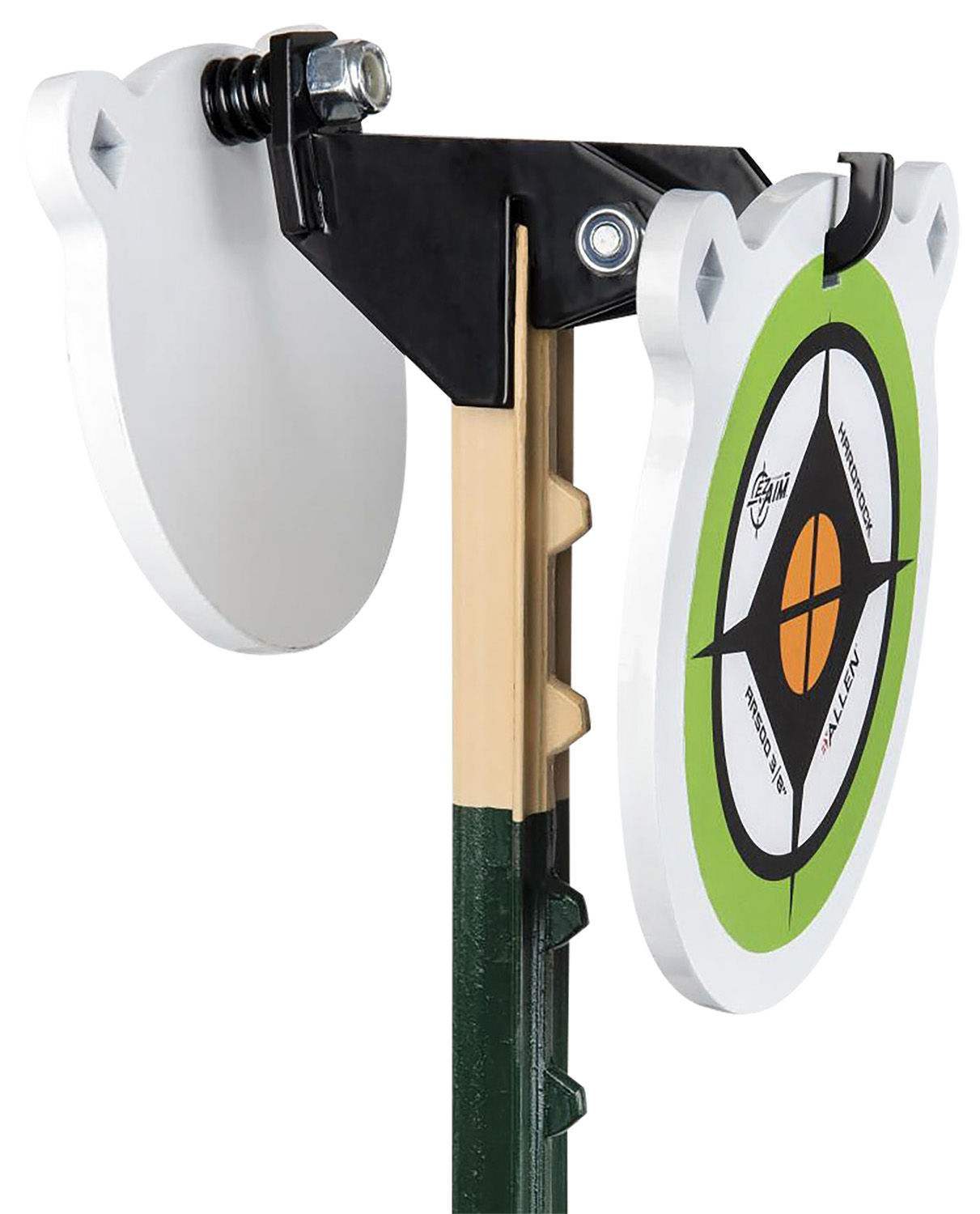 EZ-Aim 15634 Fence Topper Gong Hook & Recoil Spring Black-Brown Steel 7"