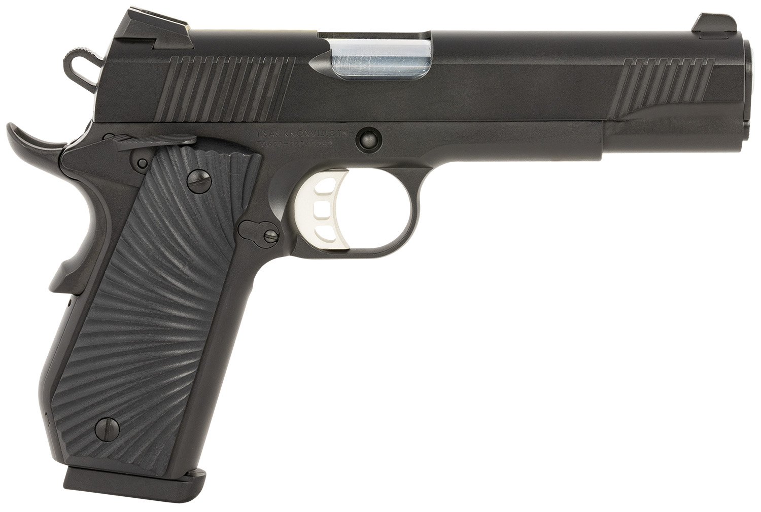 SDS Imports 1911 Duty 45 ACP, 5" Hard Chrome Plated Barrel, Black Cerakote Steel Frame, Sunburst G10 Grip, Novak 3-Dot Sights, 8rd Capacity, Includes Case & Cleaning Kit