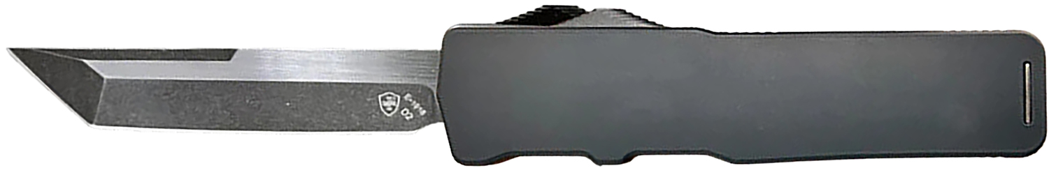 Excaliber XL-BR-22-1 OTF Large Black Tanto Aluminum with Rubber Grip