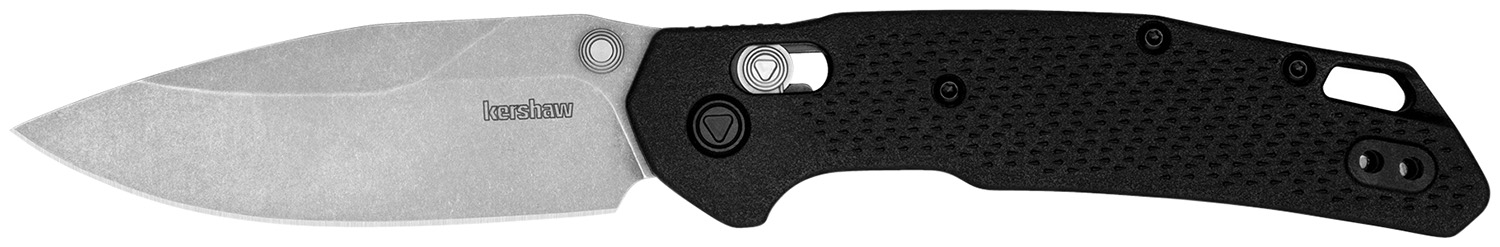 Kershaw Heist Mid-Size 3.20" Folding Clip Point Plain Stonewashed D2 Steel Blade/Gray Textured Glass Filled Nylon Handle