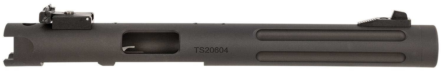 Tactical Solutions PL6TEMBRF Pac-Lite Barrel 22 LR 6 Threaded & Fluted, Drilled & Tapped, Adj. Sights, Black Anodized for Ruger Mark I/II/III & 22/45