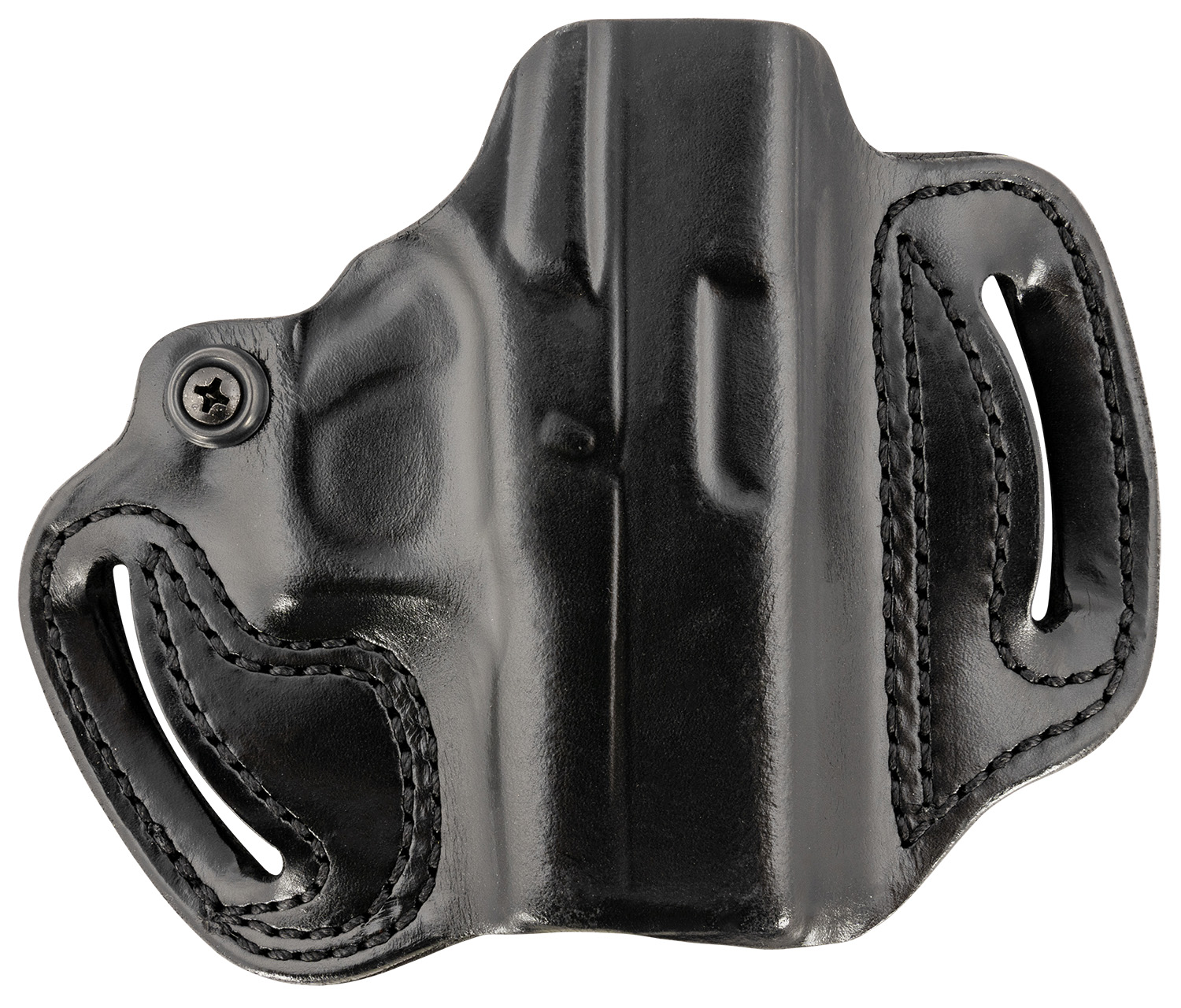 DeSantis 086BA8BZ0 Mini Slide OWB Black Leather Holster for Glock 43/48