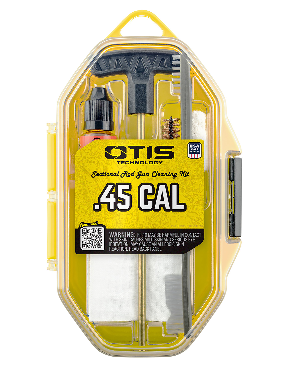 Otis FGSRS45 .45 Cal Cleaning Kit For Pistol Black Compact Soft Pack Case-img-5