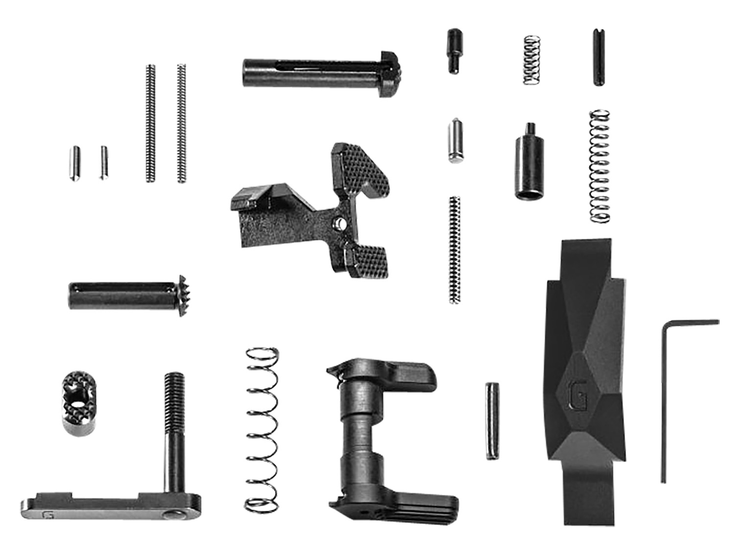 Geissele Automatics Lower Parts Kit, Ultra Duty, For AR-15, Black, Does Not Include Fire Control Group 05-435B