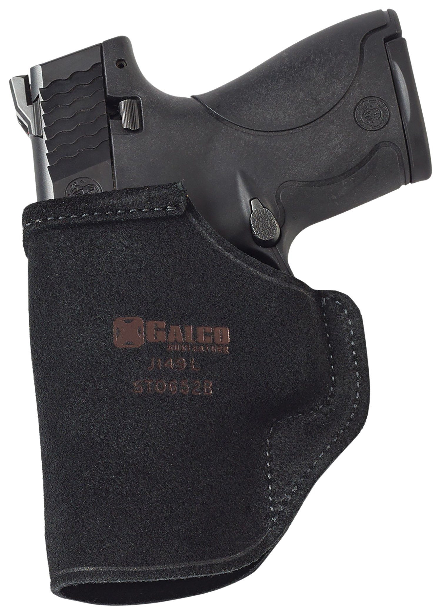 Galco STO858B Stow-N-Go IWB Black Leather Belt Clip Fits S&W M&P 380EZ...-img-0