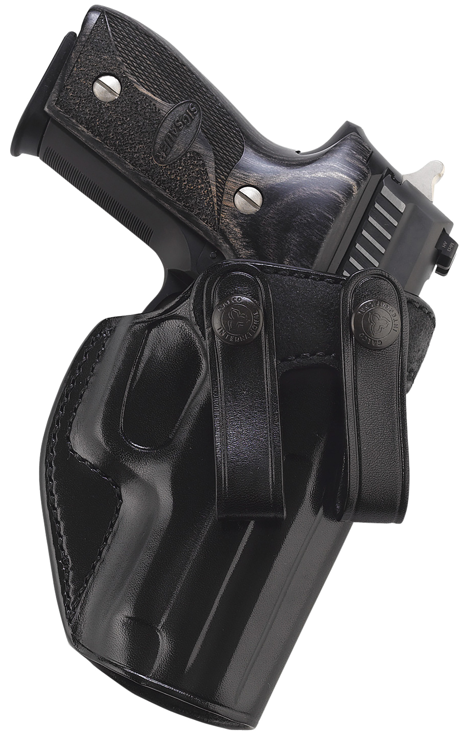 Galco SUM838B Summer Comfort IWB Holster Black Leather Glock 42/Sig P365