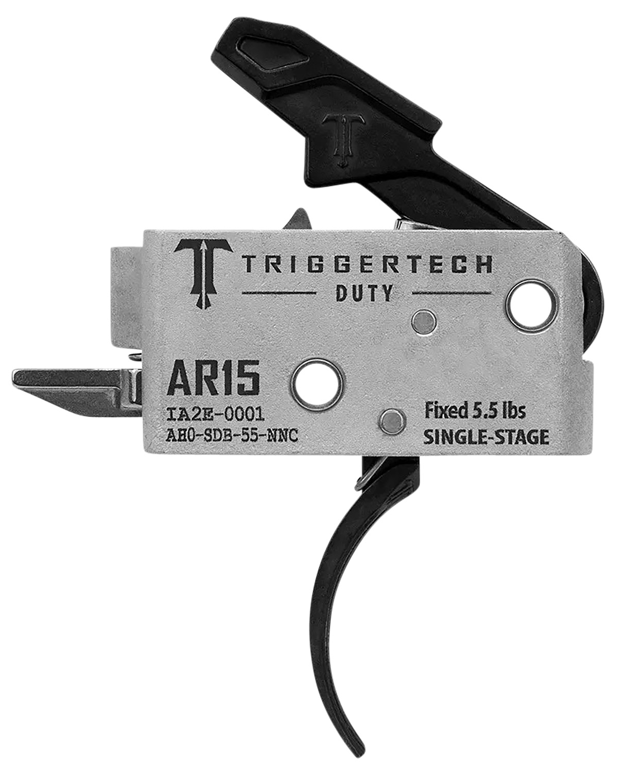 TriggerTech Ah0SDB55NNC Duty Mil-Spec Single-Stage Curved Fits AR-15