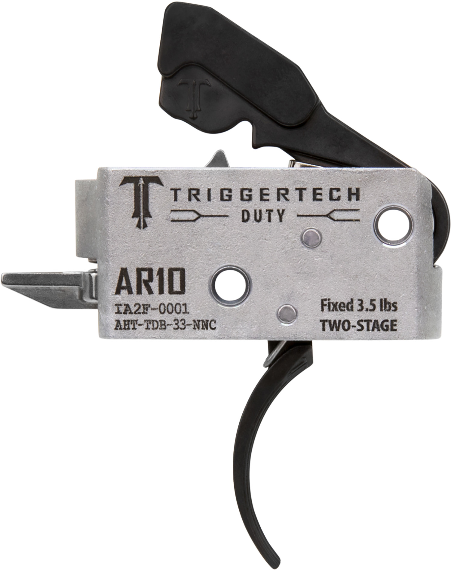 TriggerTech AHTTDB33NNC Duty Curved Two-Stage 3.50 Lbs Draw Weight Fits AR-10