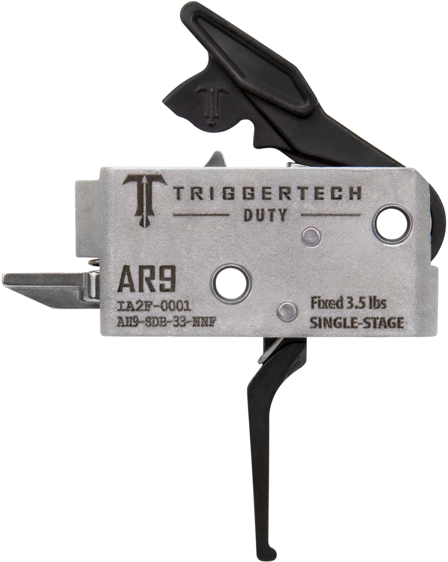 TriggerTech Ah9SDB33NNF Duty Flat Single-Stage 3.50 Lbs Draw Weight Fits AR-9