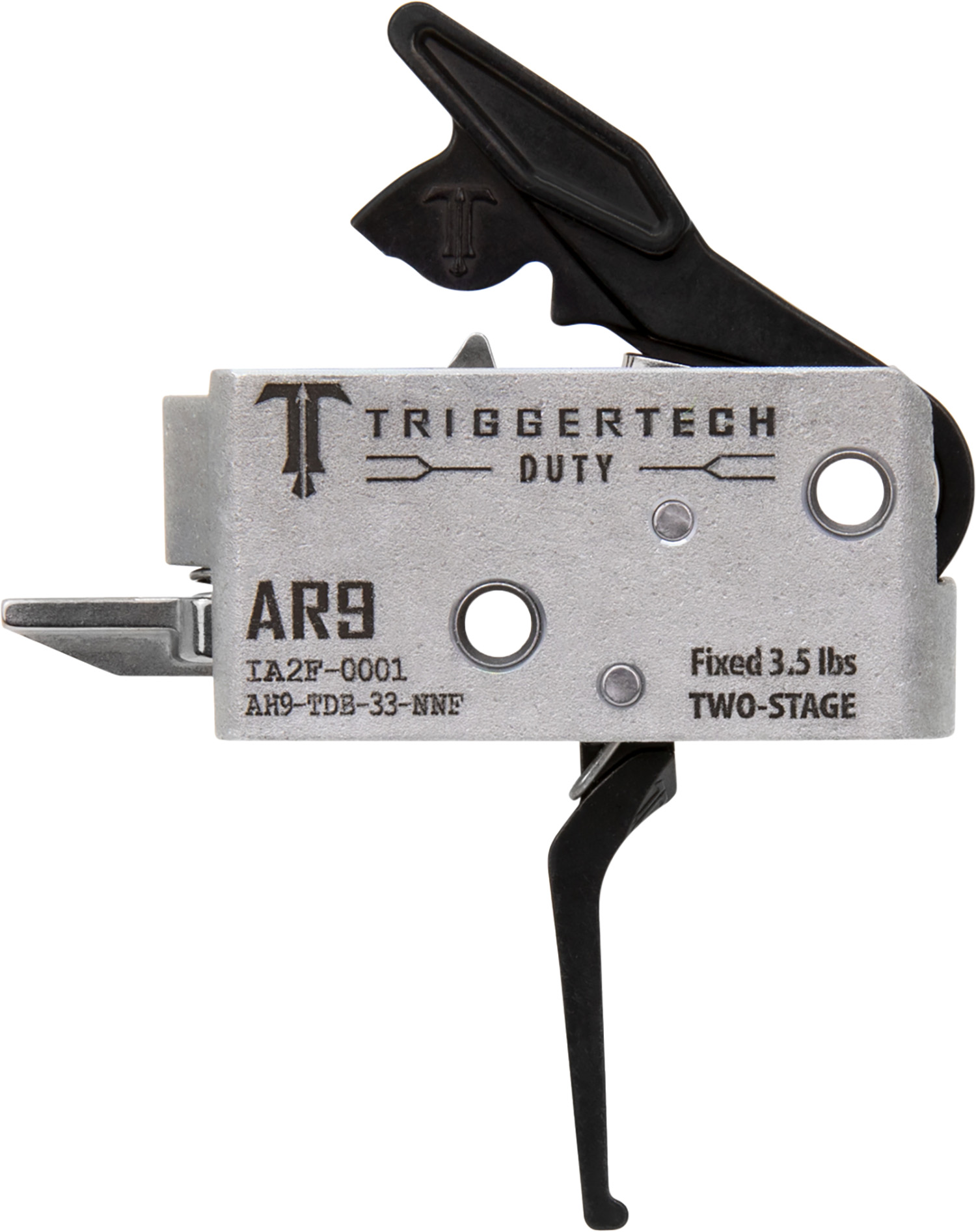 TriggerTech Ah9TDB33NNF Duty Flat Two-Stage 3.50 Lbs Draw Weight Fits AR-9