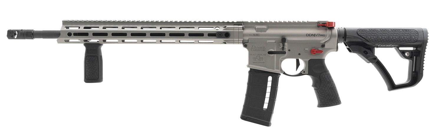 Daniel Defense 0212809385047 DDM4 V7 Pro 5.56x45mm NATO 18 30+1, Gun Metal Gray Rec, Black OEM Overmolded Stock & Grip, Geissele Trigger, Red Radian Acc. Daniel Defense 0212809385047 DDM4 V7 Pro 5.56x45mm NATO 18 30+1, Gun Metal Gray Rec, Black OEM Overmolded Stock & Grip, Geissele Trigger, Red Radian Acc.
