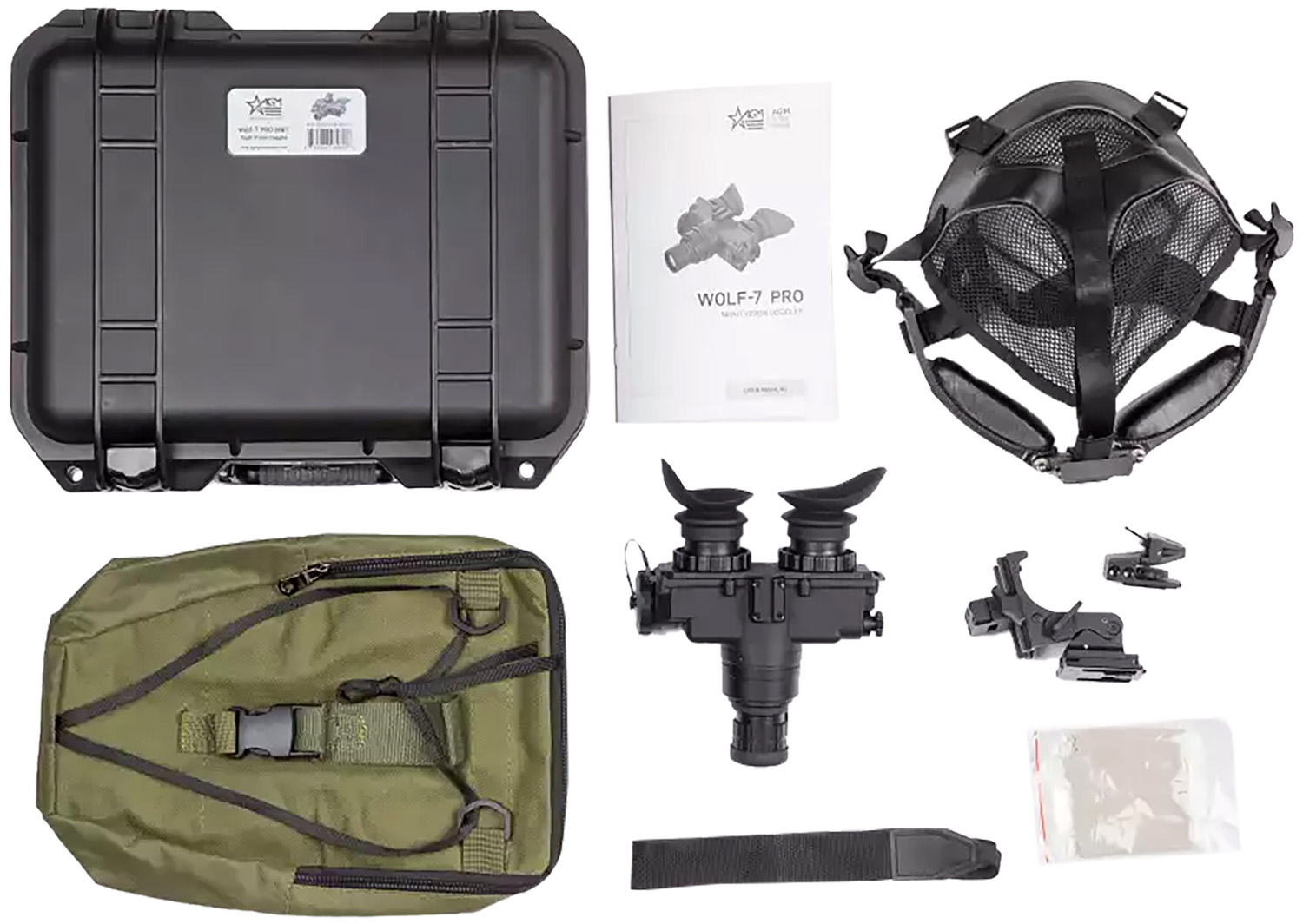 AGM Wolf-7 PRO NL1 Goggles – Reliable Gen 2+ Green Phosphor Night Vision 5 AGM Wolf-7 PRO NL1 Goggles alternate view