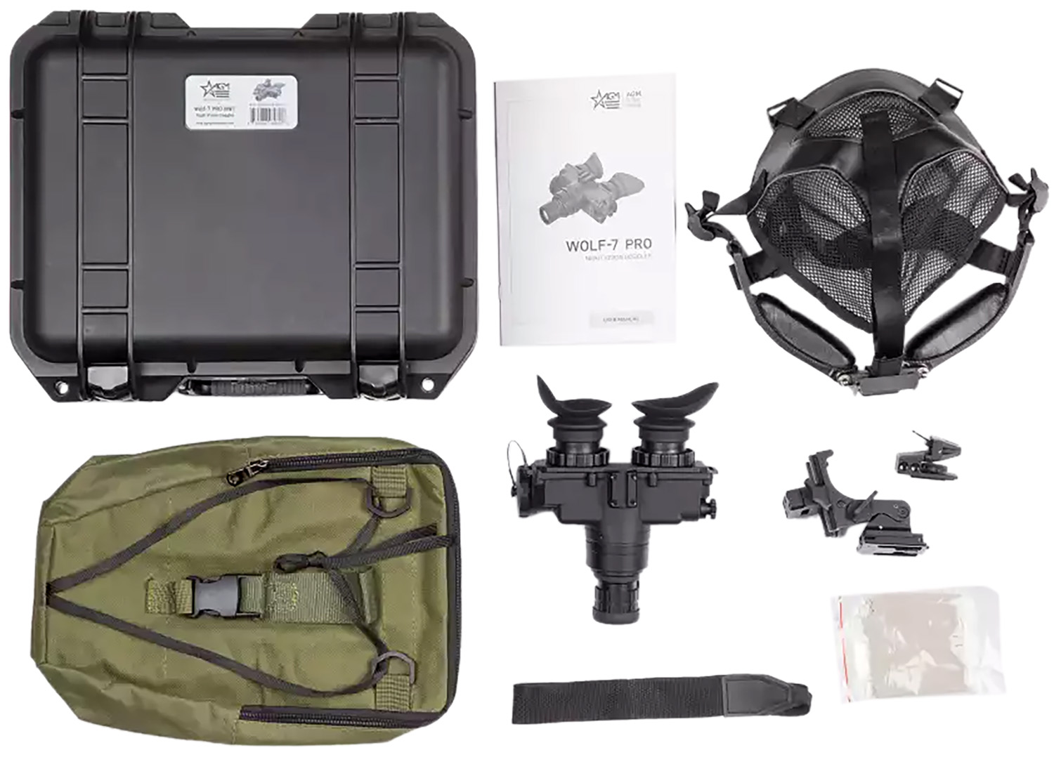 AGM Wolf-7 PRO NW1 Goggles – Superb Gen 2+ White Phosphor Night Vision 6 AGM Wolf-7 PRO NW1 Goggles additional view