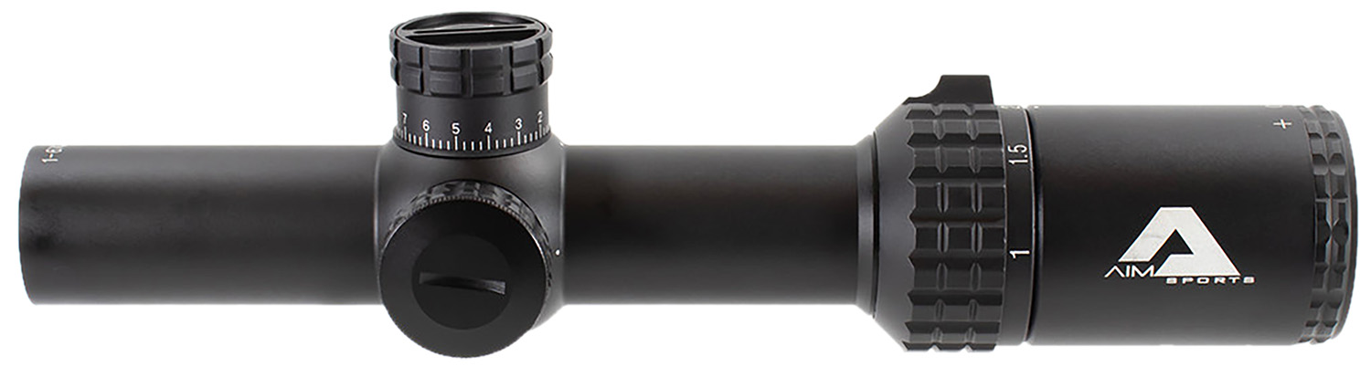Aim Sports JA6HD1624CQ Alpha 6 1-6x24mm Riflescope Black Anodized HD Glass