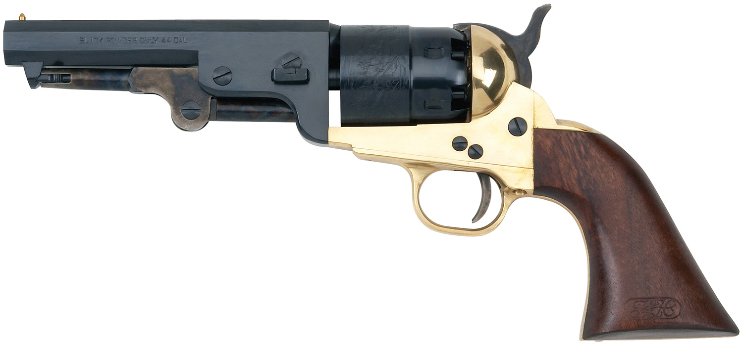 Pietta PF51BR44512 1851 Sheriff 44 Cal 5.50 6rd Shot Brass Frame, Blued Cylinder, Blued Octagon Barrel, Walnut Grip