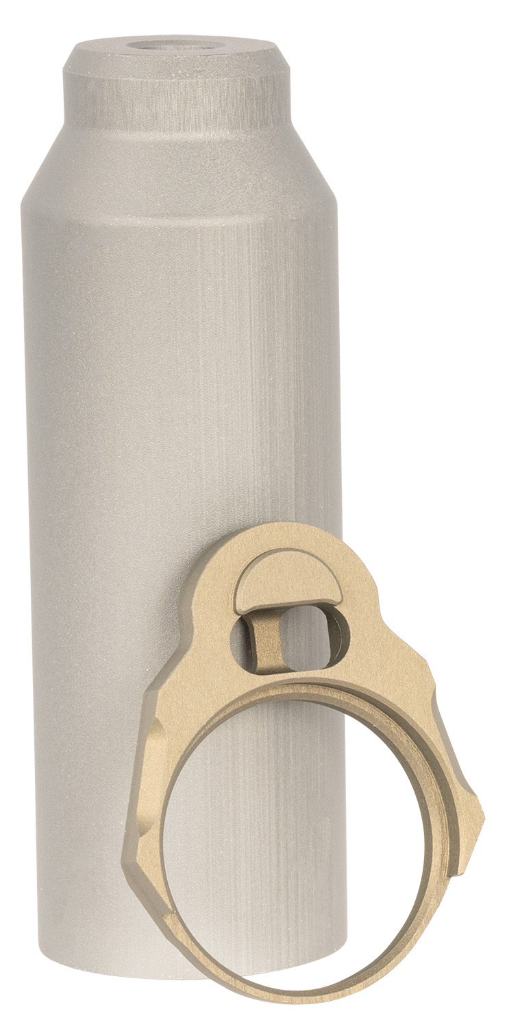 Q LLC ACCHBTUBESLEEVE Honey Badger Buffer Tube Sleeve Gray Aluminum