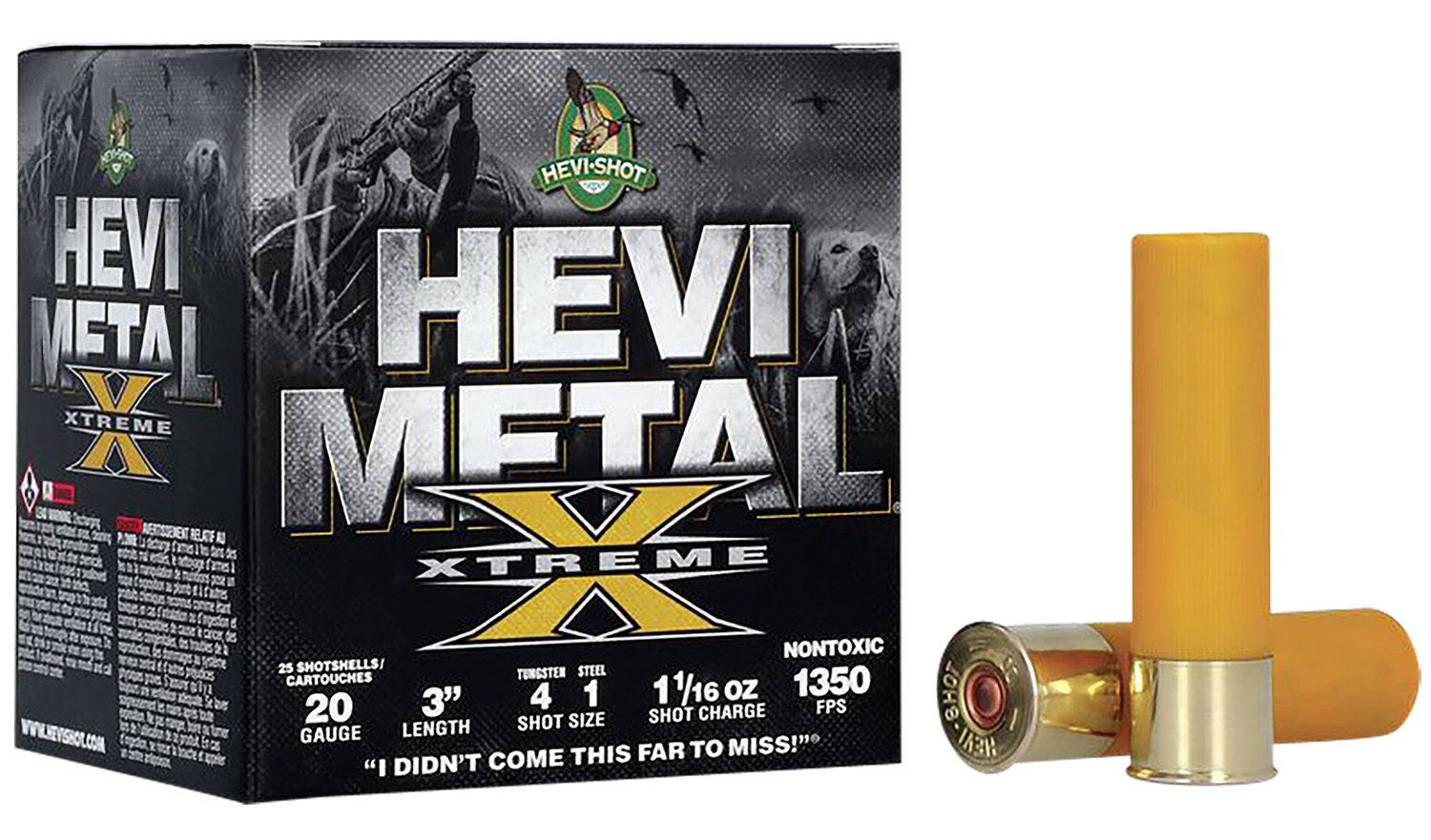 Hevi-Shot HS39202 HEVI-Metal Extreme 20 Gauge 3in 1 1/16oz 25 Rounds