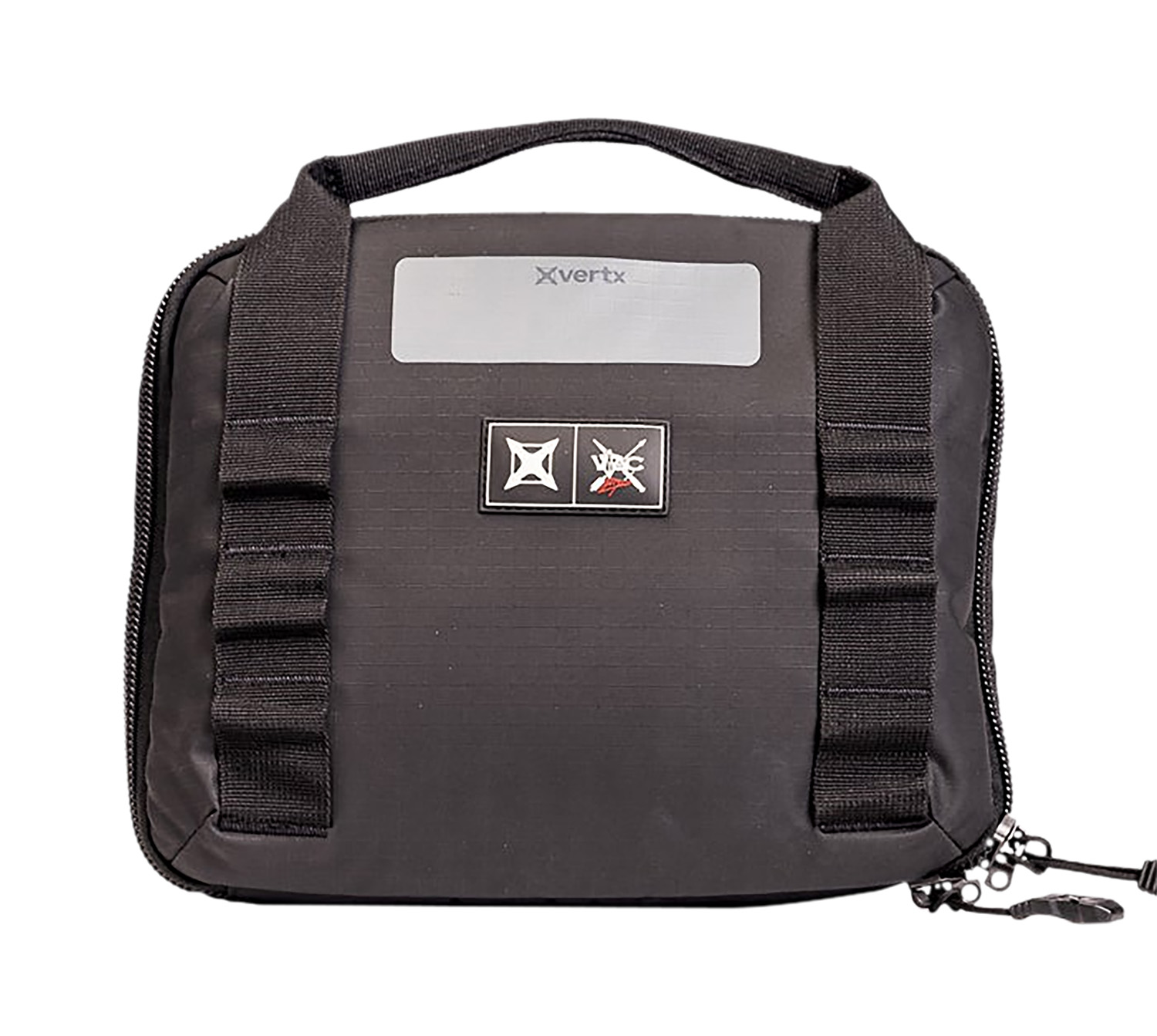 Vertx VTX5709 VTAC Single Pistol Case Black Holds 2 Handguns 420D Nylon Ripstop