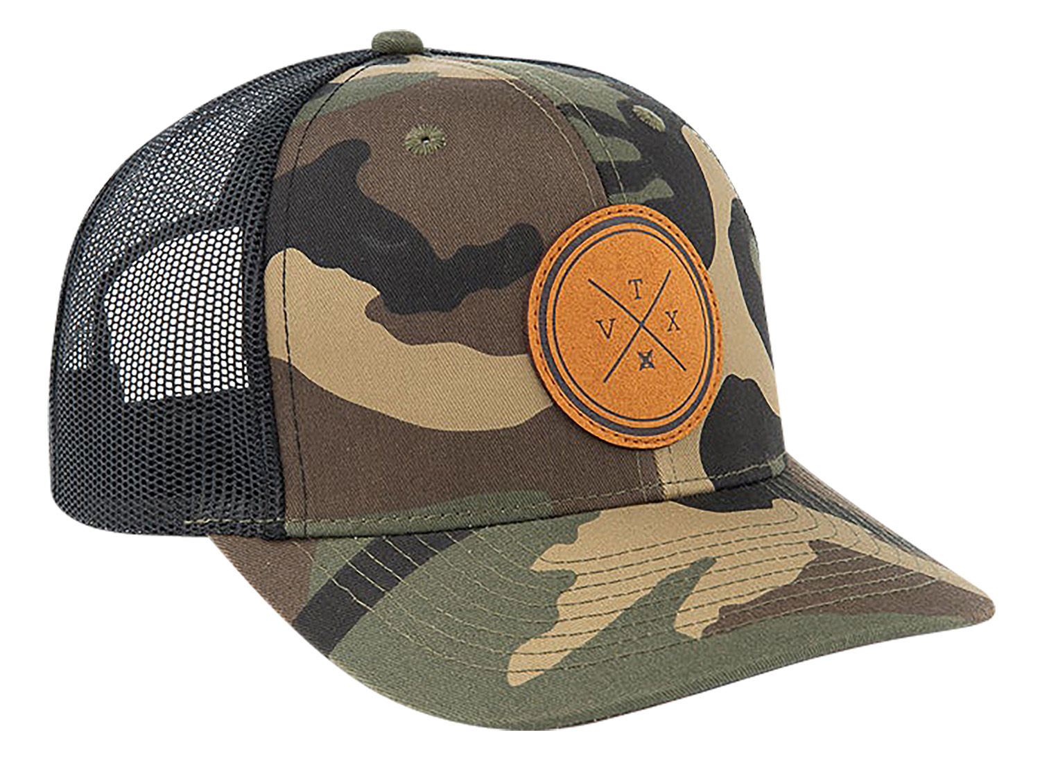 Vertx VTX9911 Olive/Camo OSFA 6" Leather Patch