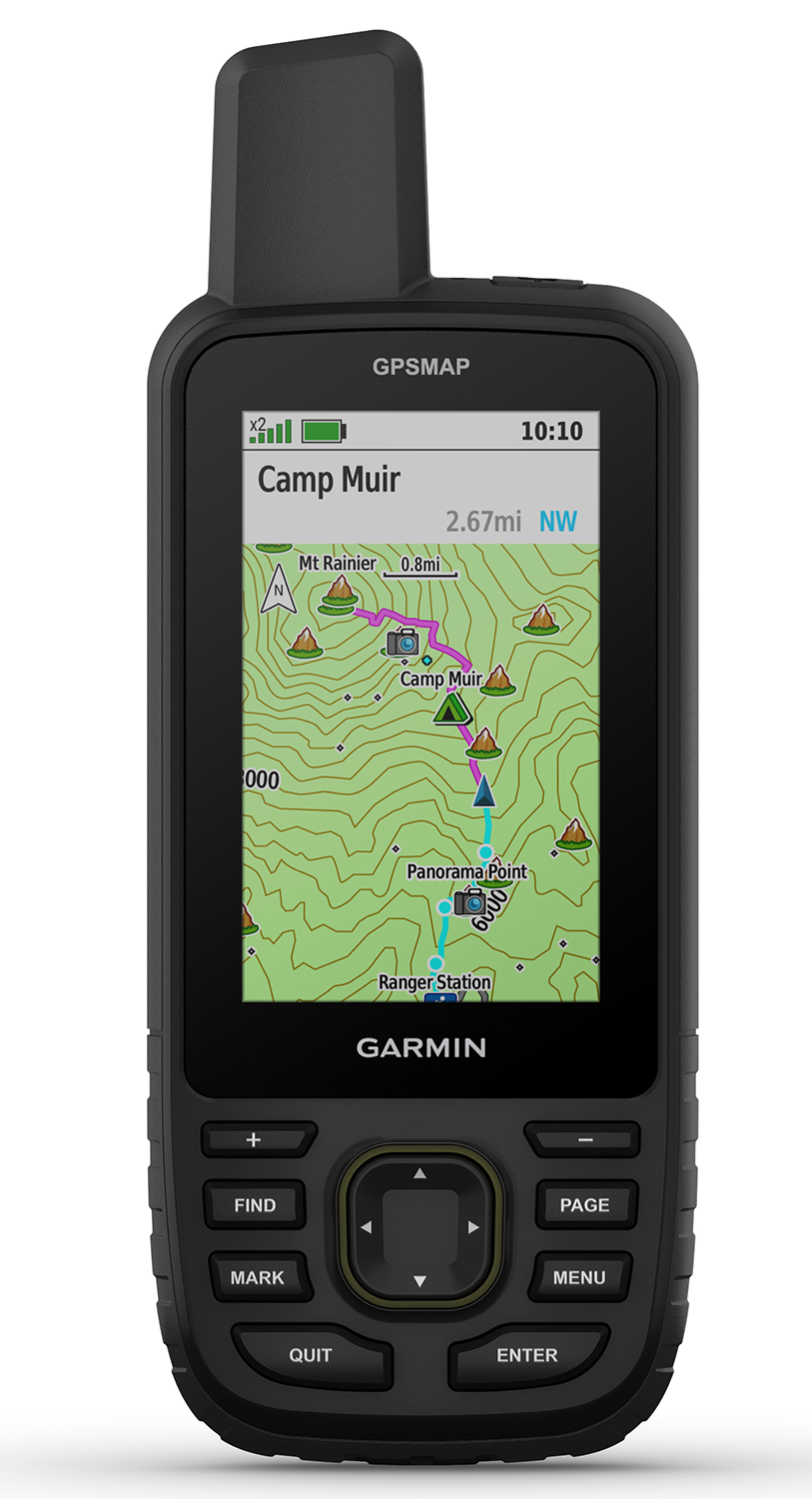 Garmin 0100281300 GPSMAP 67 Maps Up to 32GB/MicroSD Card Memory Black 3"...-img-0
