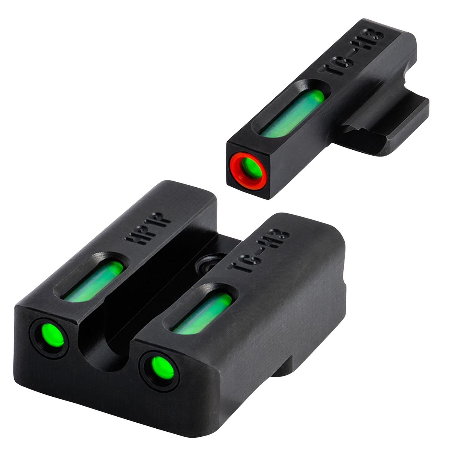 TruGlo TG13XD2PC TFX Pro Sights Black Green Tritium Fiber Optic - TRUGLO