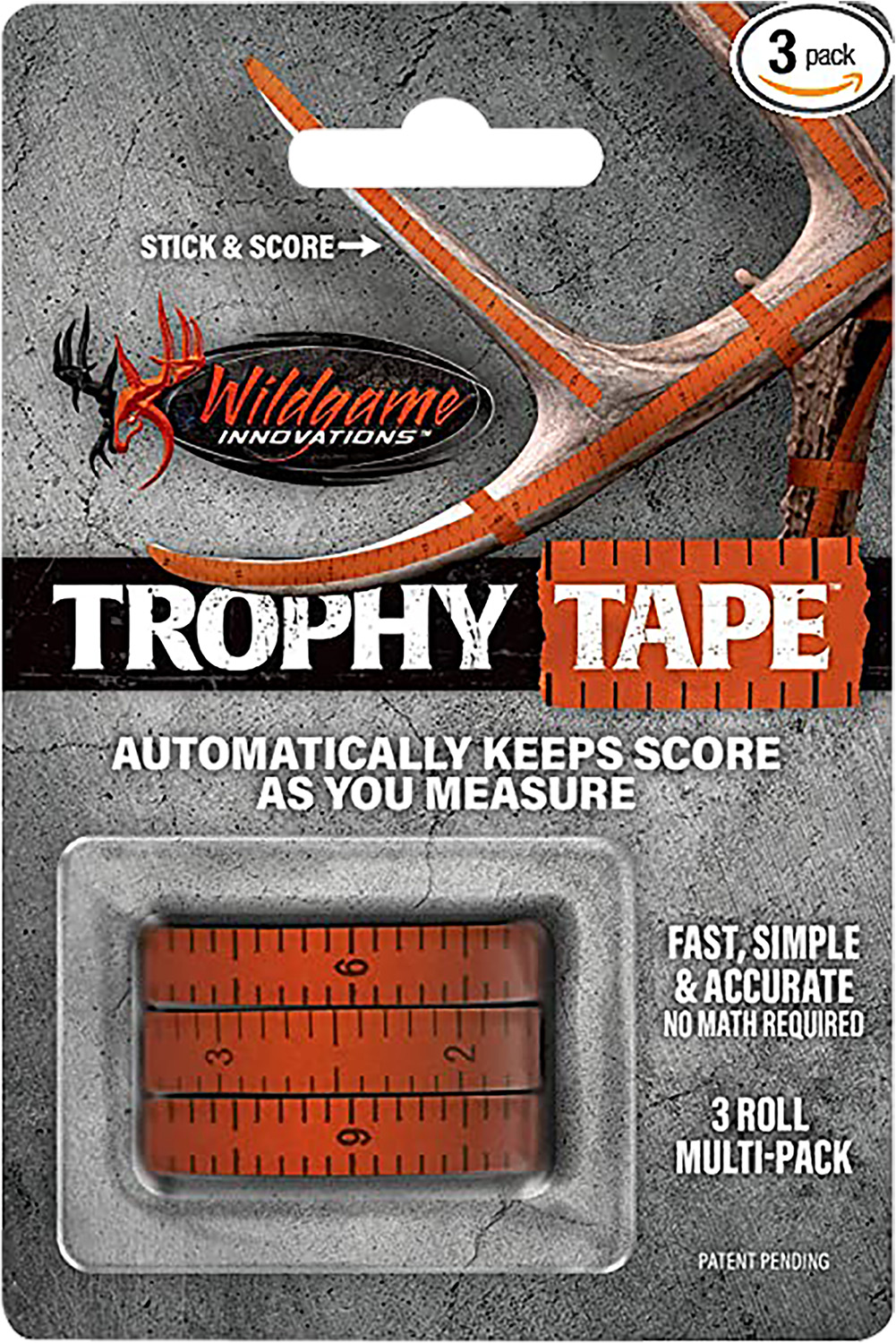 Wildgame Innovations WLD424 Trophy Tape  Orange 200 Long 3 Rolls Per Pack