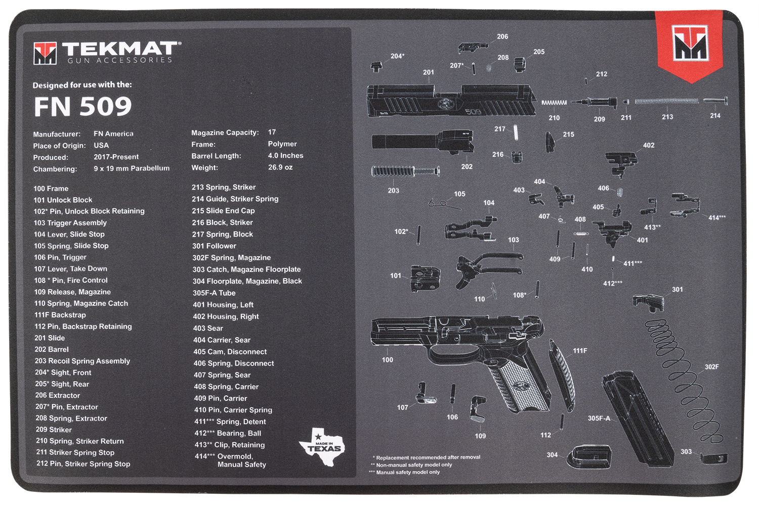 TekMat TEKR17FN509 FN 509 Cleaning Mat-img-0