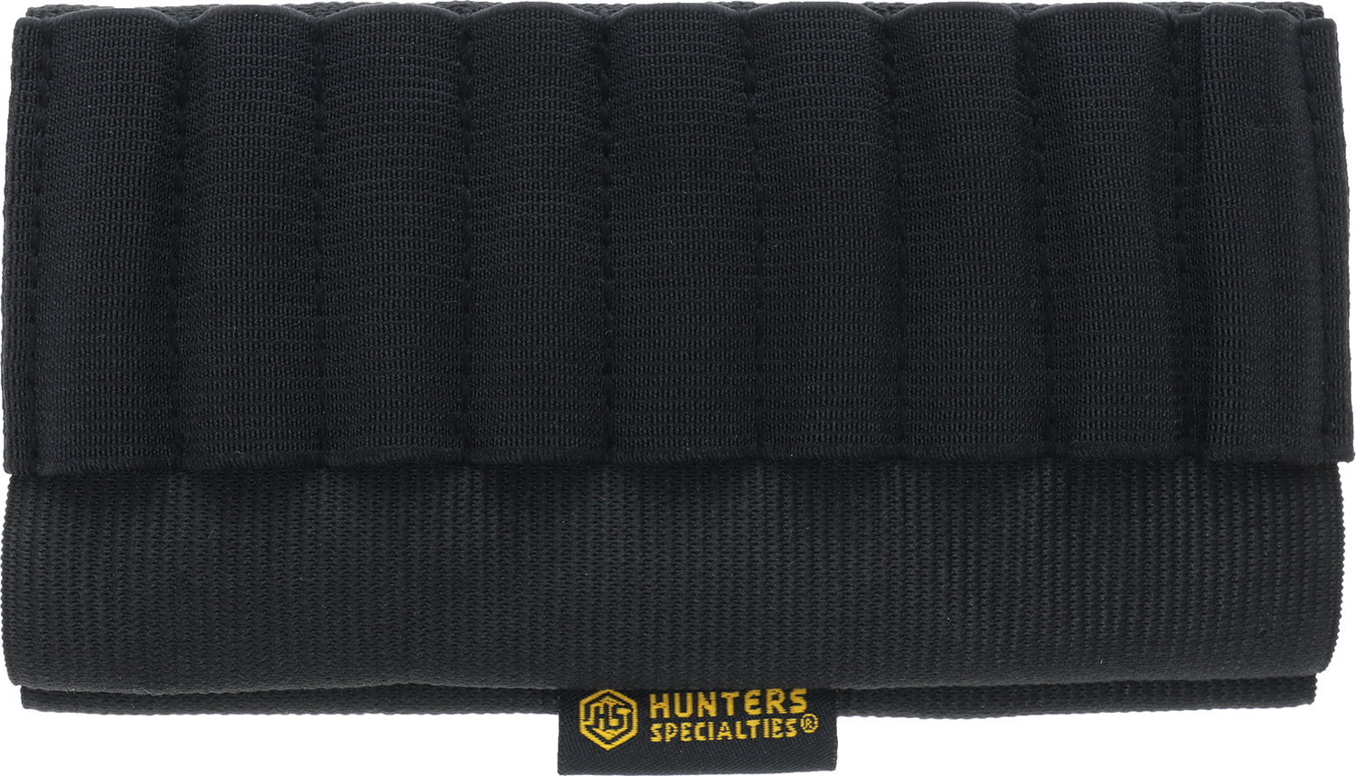 Hunters Specialties 00687 Buttstock Shell Holder Rifle Holds 9 Cartridges Black Elastic