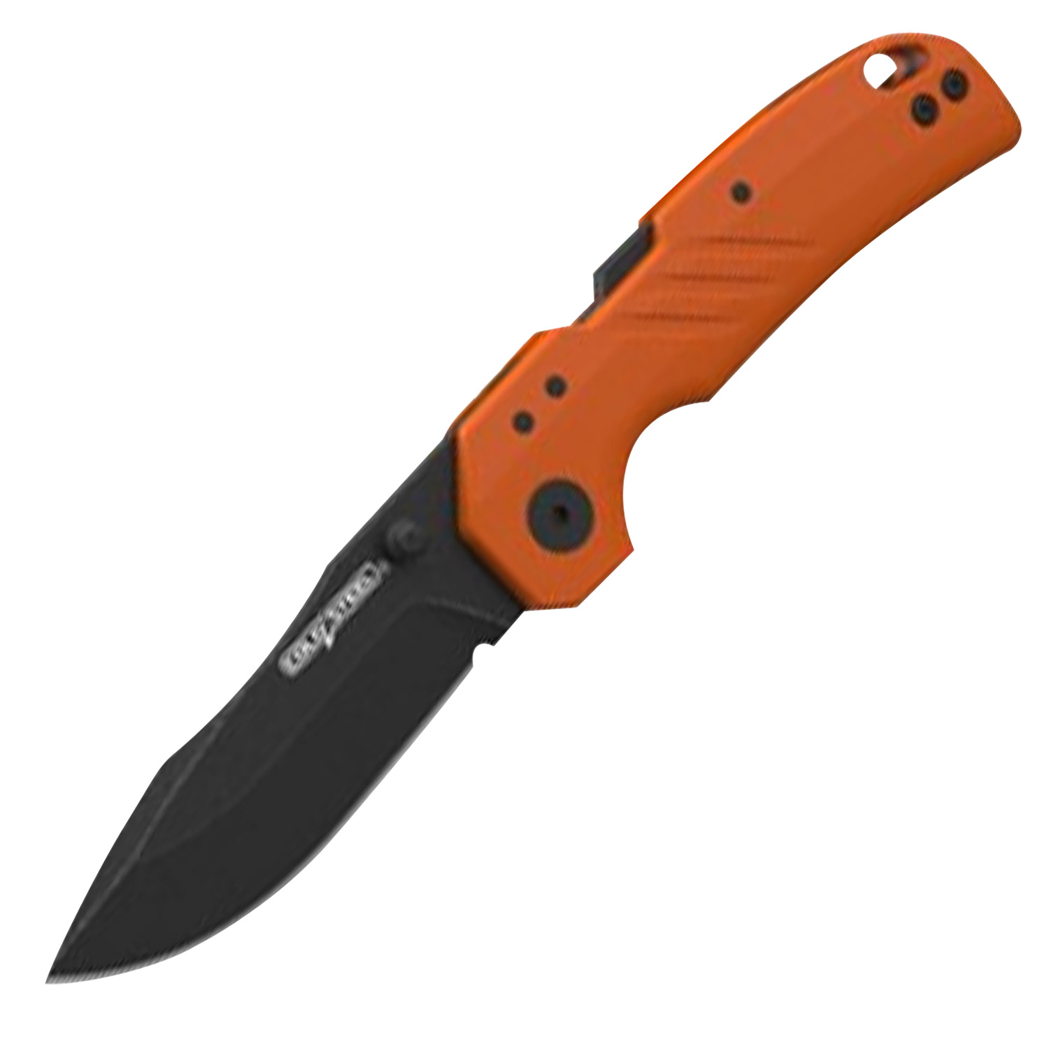 Cold Steel CSFL30DPLDBOZ Engage 3" Folding Tanto Plain Black PVD Stonewashed 4116 SS Blade/4.11" Orange GFN Handle Inclu