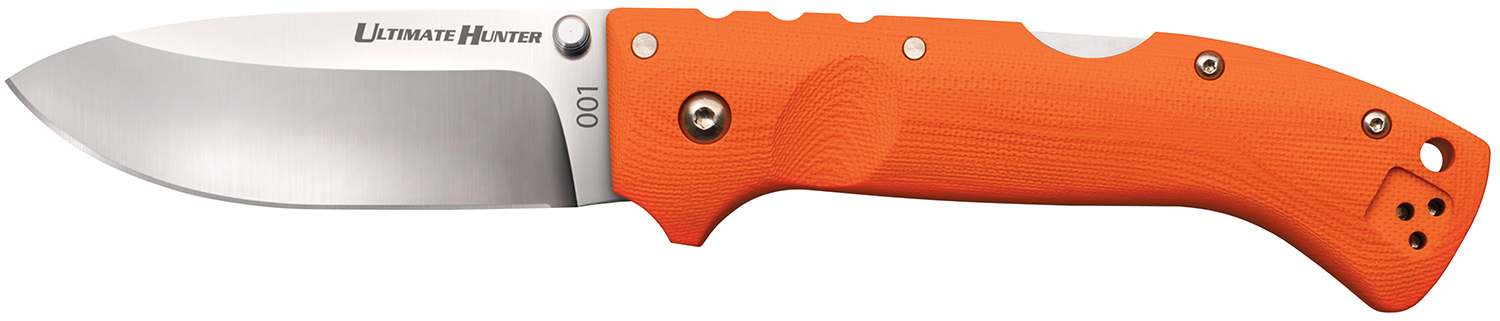 Cold Steel Ultimate Hunter Lockback Knife - 3-1-2" Blade Blaze Orange G-10