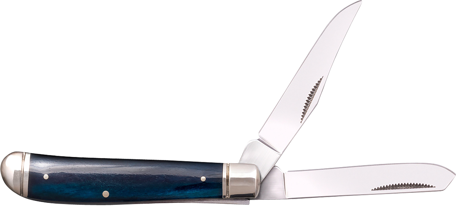 Cold Steel CSFLMTRPRB Trapper Mini 2.60"/2.70" Folding Knife Dark Blue
