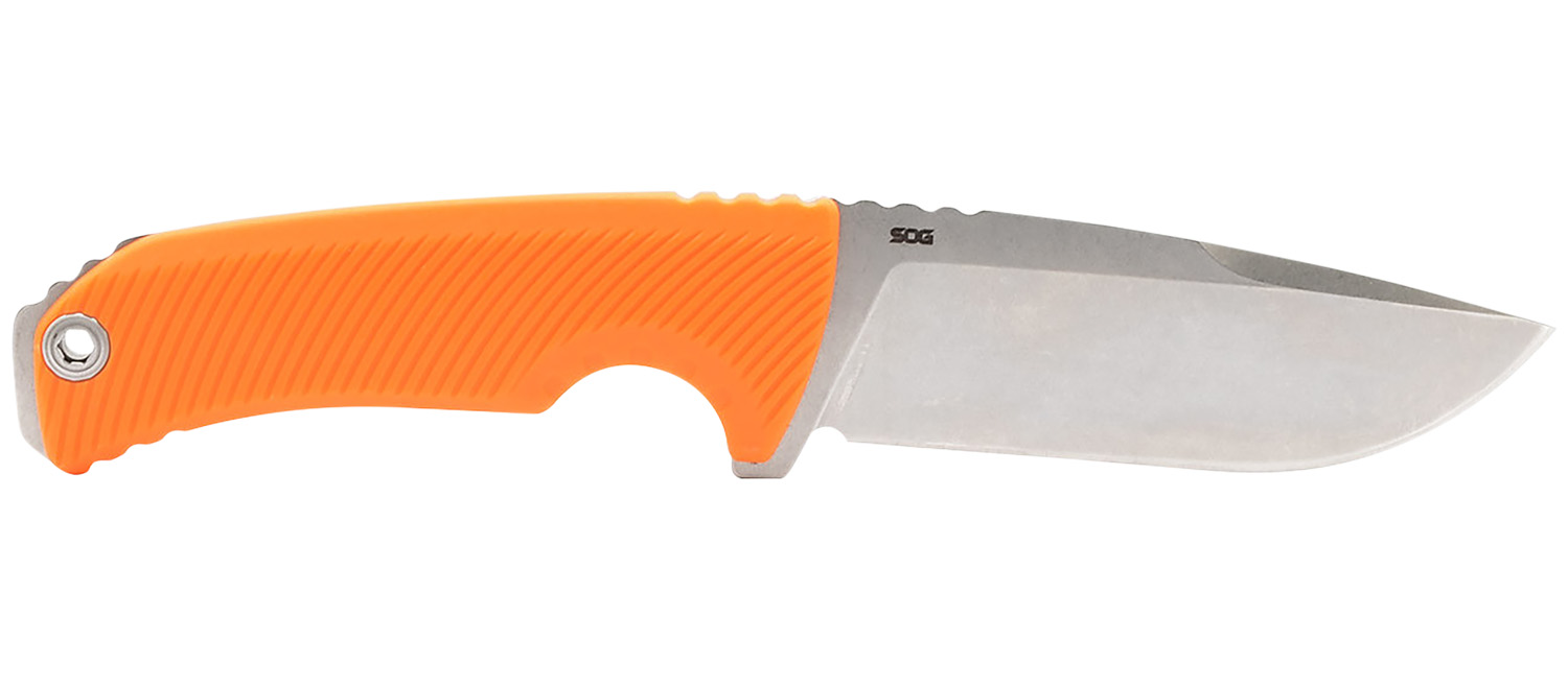 S.O.G SOG17060343 Tellus FX 4.20" Fixed Clip Point Plain Stoashed... - SOG - CLIP POINT