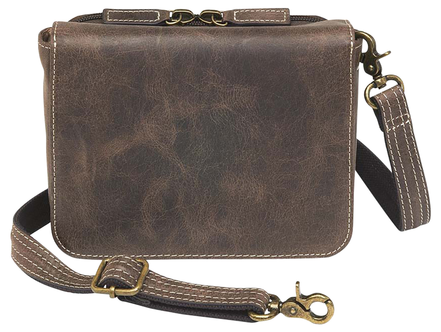 GTM GTM-CZY/15 Crossbody Organizer Brown