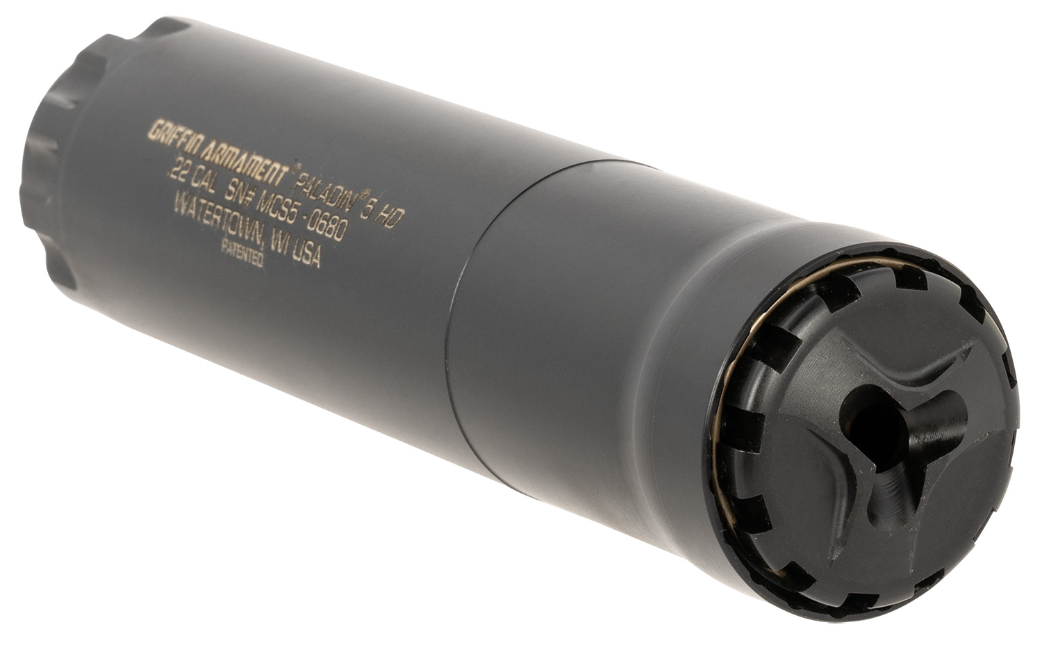 Griffin Armament Paladin 5 HD Suppressor 22 Cal (5.56mm)
