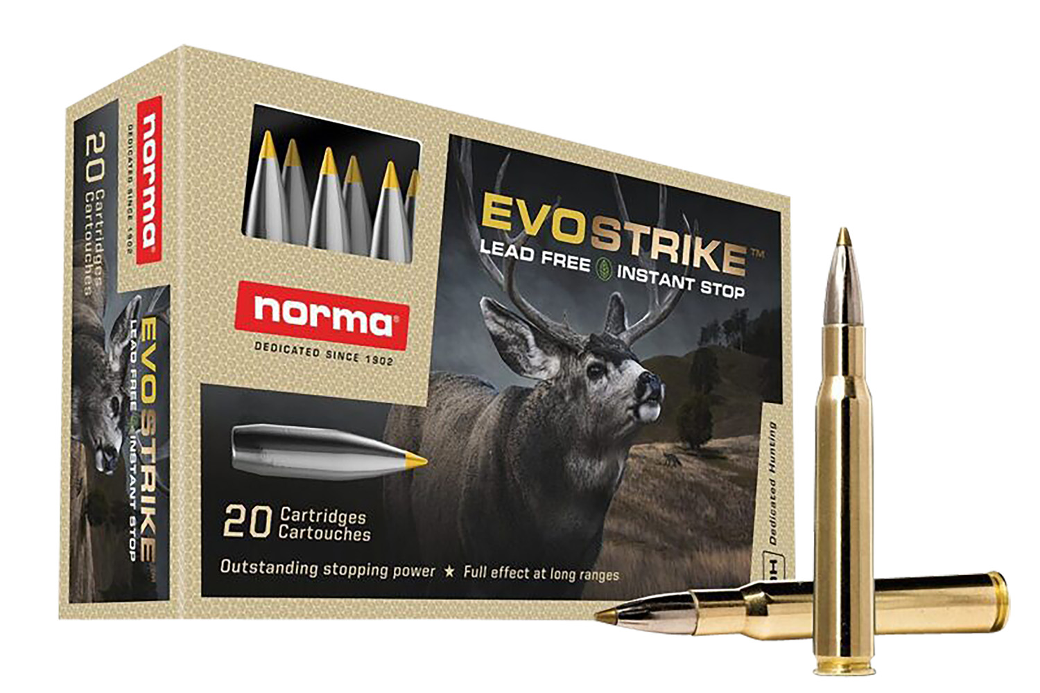 Norma 20177342 Evostrike .30-06 Springfield 139gr Polymer Tip 20 Rounds