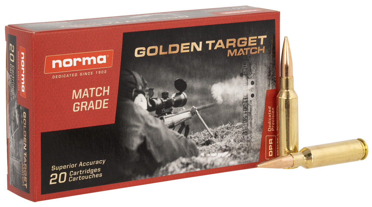 Norma Ammunition 10166522 Dedicated Precision Golden Target Match 6.5-img-0