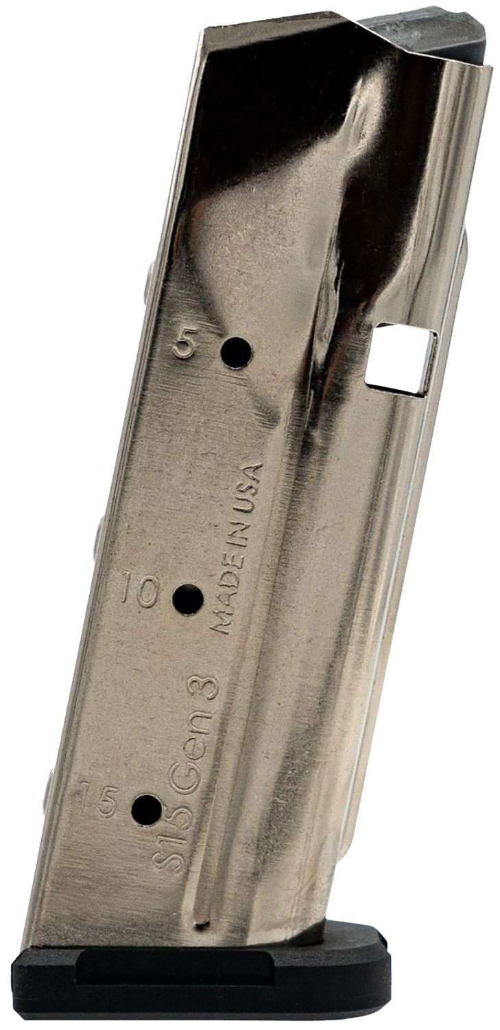 Shield Arms SAS15NGEN3 S15 Magazine Gen 3 15rd For Glock 43X/48, Nickel ...