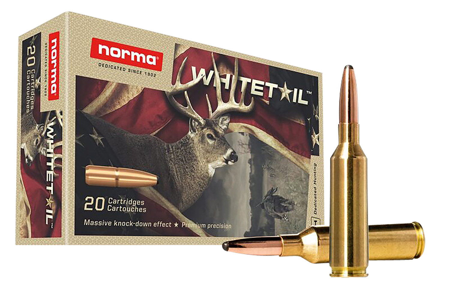 Norma 20166592 6.5 PRC 140gr Soft Point Hunting Ammo 20 Rounds