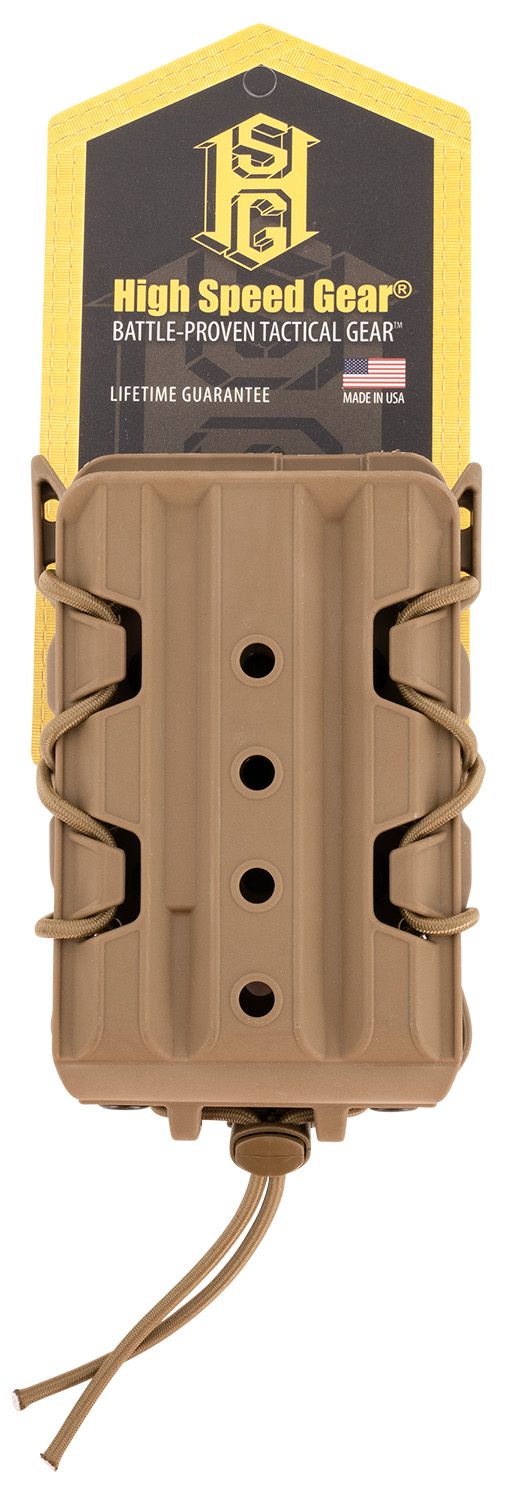 High Speed Gear 16Ta01Cb Taco V2 Coyote Brown Polymer, 2" Belt Clip/MOLLE U-Mount, Compatible W/ Rifle Mags