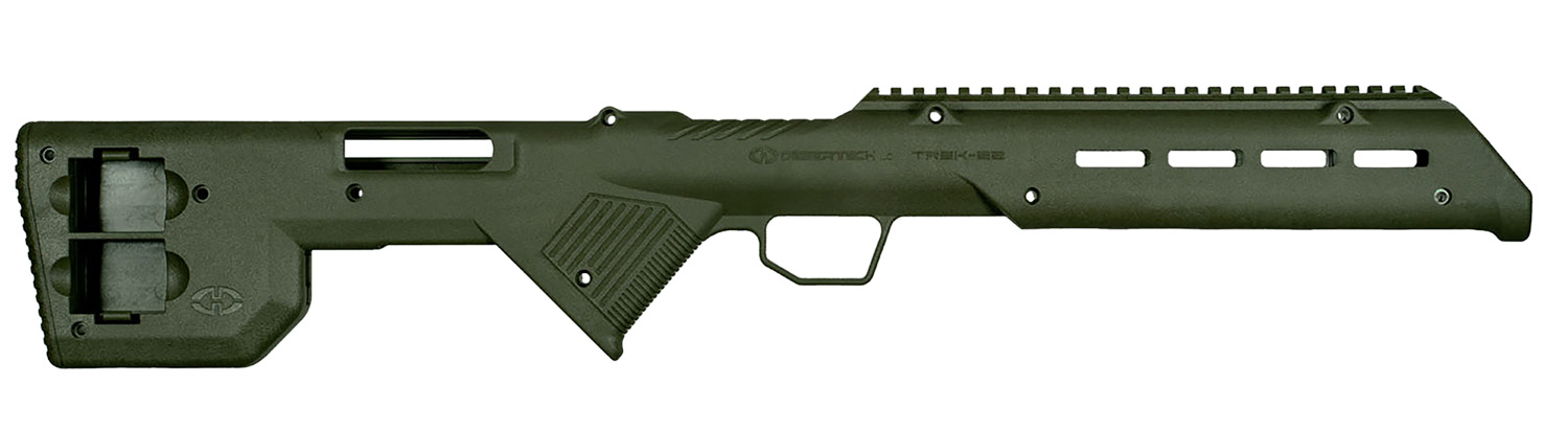 Desert Tech TRK22GRN TREK-22 Rifle Chassis OD Green Synthetic Fixed Bul...