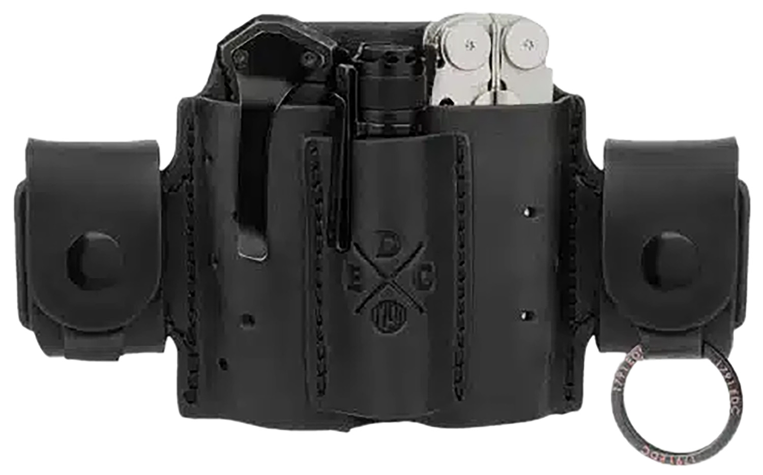 1791 Gunleather MNASMFBLKA EDC Mini Action Snap OWB Black Leather Belt Loop Ambidextrous