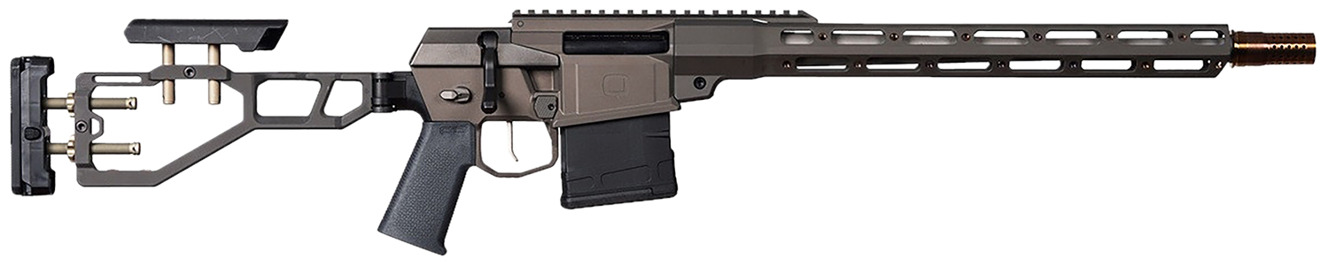 Q LLC FIX8616INRIFLEBLK The Fix  8.6 Blackout 10+1 16 Tapered Threaded Barrel, Gray, Fully Adj. Folding Stock, Magpul K Grip, 15 Q-Sert Handgaurd, AR-10/SR-25 Mag, Cherry Bomb Brake, Ambi Controls