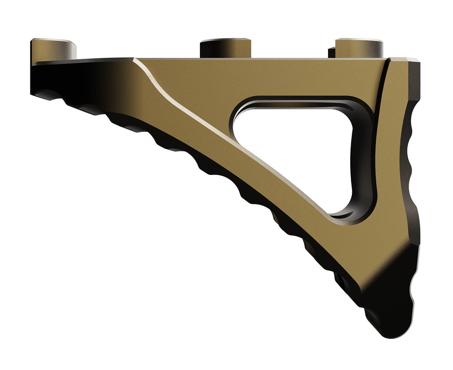 Rise Armament Ra030Sb Micro Hand Stop Skeletonized Spartan Bronze Aluminum For M-LOK Handgaurd