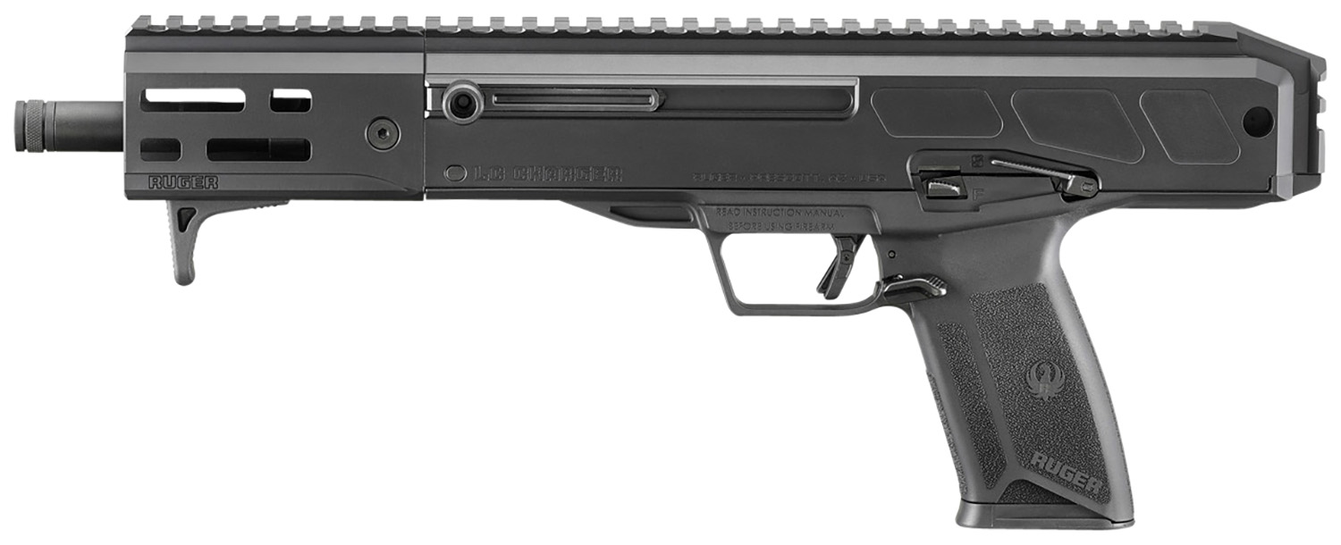 Ruger LC Charger 5.7x28mm 10.3 in. – Proven 10+1 Large Format Pistol 3 Ruger LC Charger 5.7x28mm large format pistol right side view with M-LOK handguard and threaded barrel