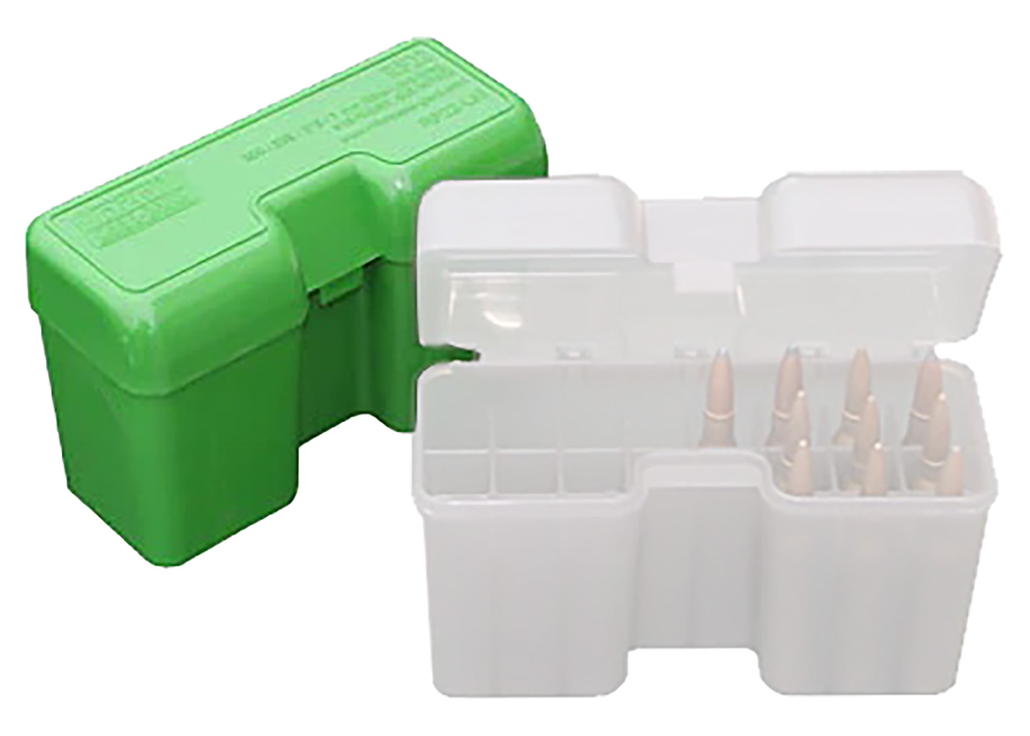 MTM Case-Gard Rf22Sm10 Ammo Box Flip-Top For .338 Cal Green Polypropylene 22Rd