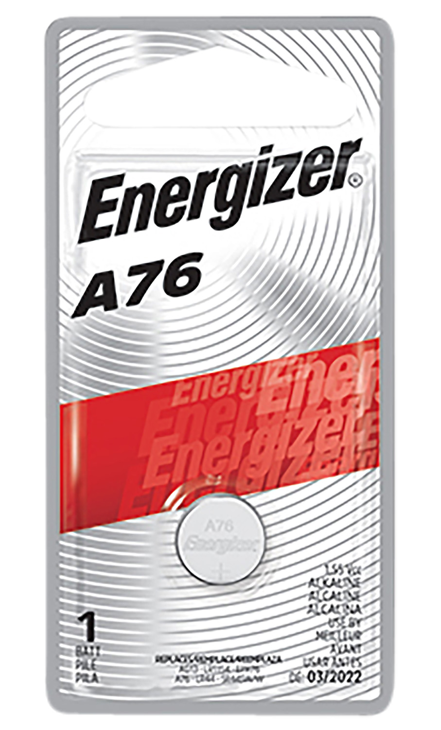Energizer 46730084 A76 Battery Miniature Alkaline 1.5 Volts, Qty (72)...-img-0