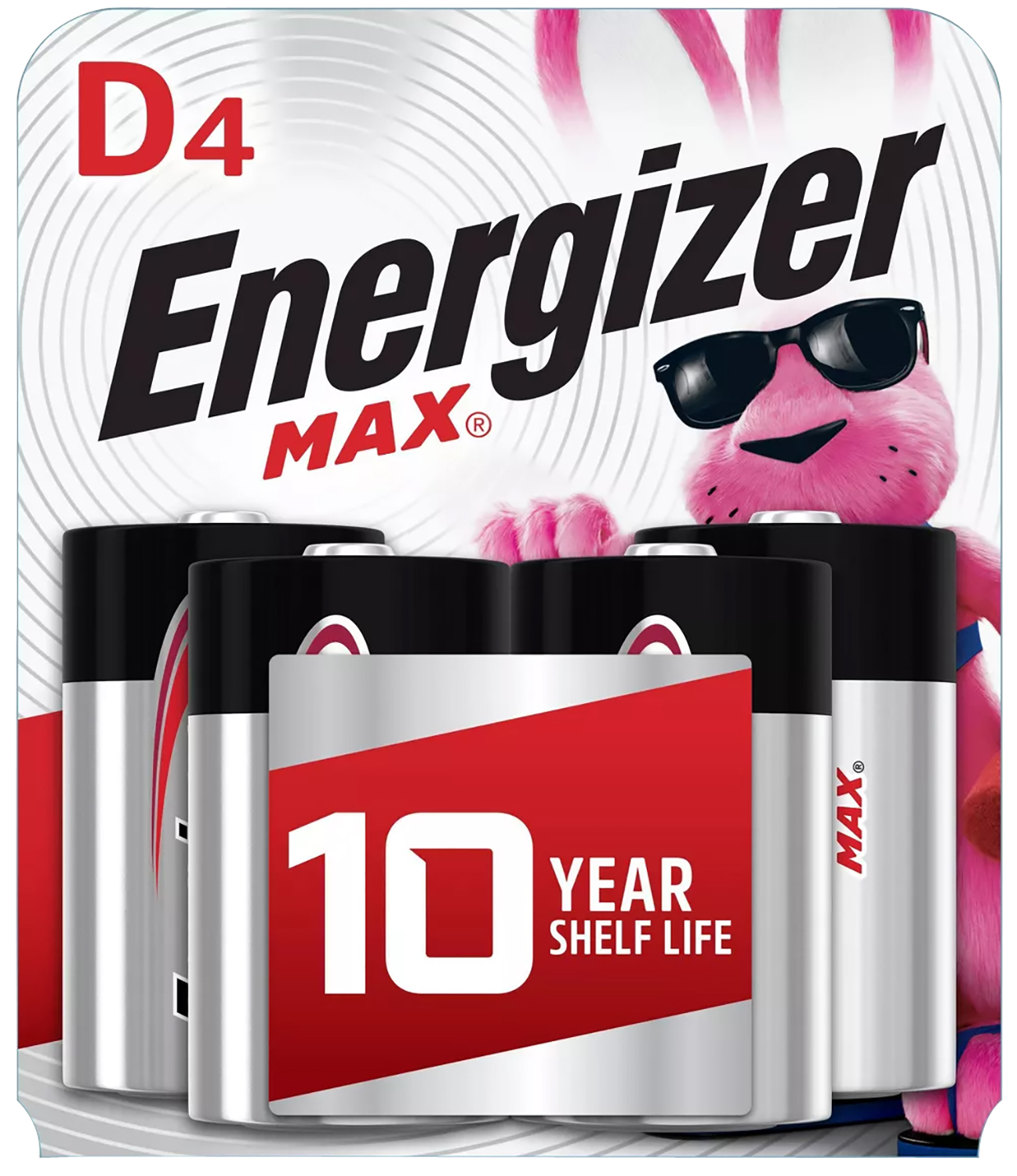 Energizer MAX D Batteries Alkaline 1.5V 12x4 Pack