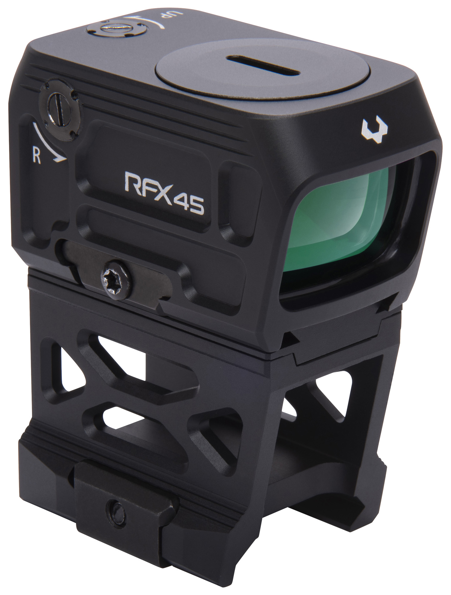 Viridian 9810052 RFX45 Pro Black | 24 X 15.5mm 5 MOA Green Dot Reticle